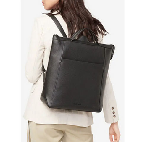 New Women Black Grand Ambition Leather Convertible Backpack
