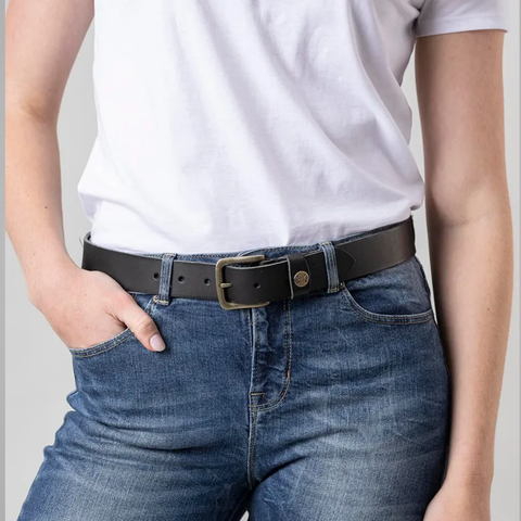 New Women Coffee Handmade Genuine Leather Belt