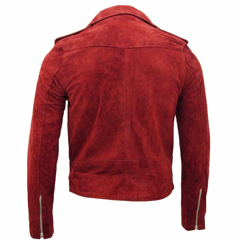 Men Native American Suede Leather Motorcycle Fashion Jacket - AMSEL LEATHERS