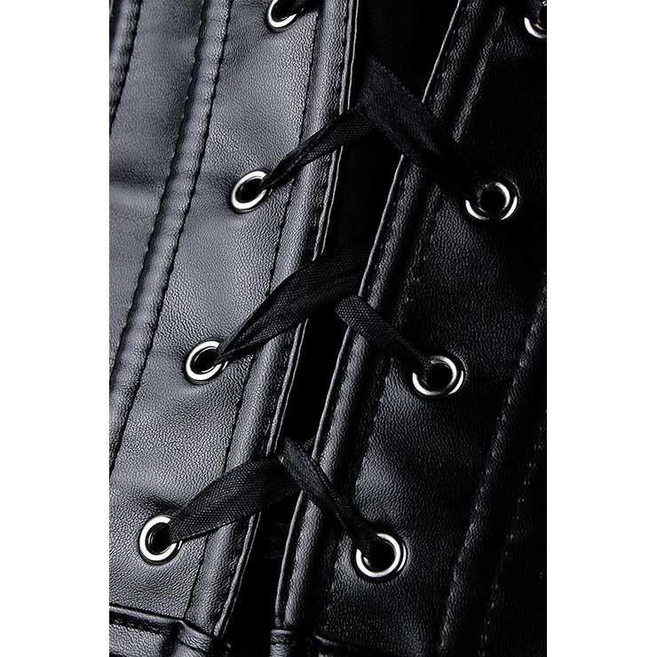 Rosalee Sheep Nappa Leather Gothic Overbust Corset