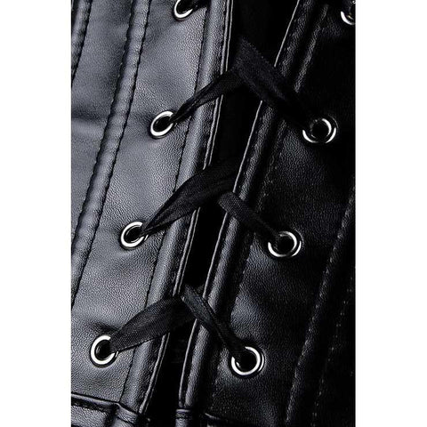 Rosalee Sheep Nappa Leather Gothic Overbust Corset