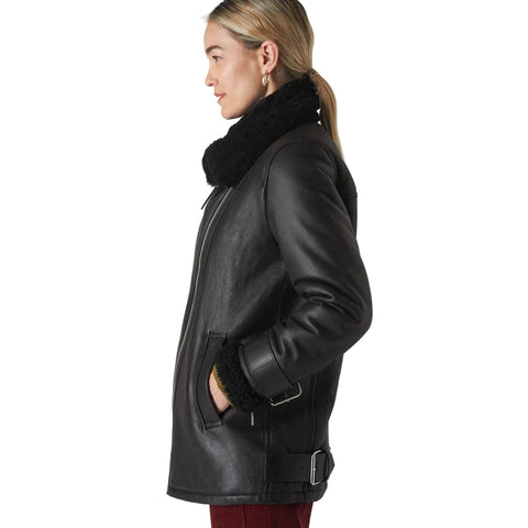 SHEARLING BRIANNA BIKER JACKET