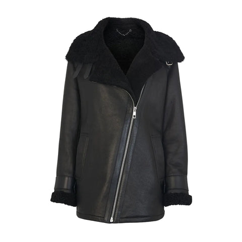 SHEARLING BRIANNA BIKER JACKET
