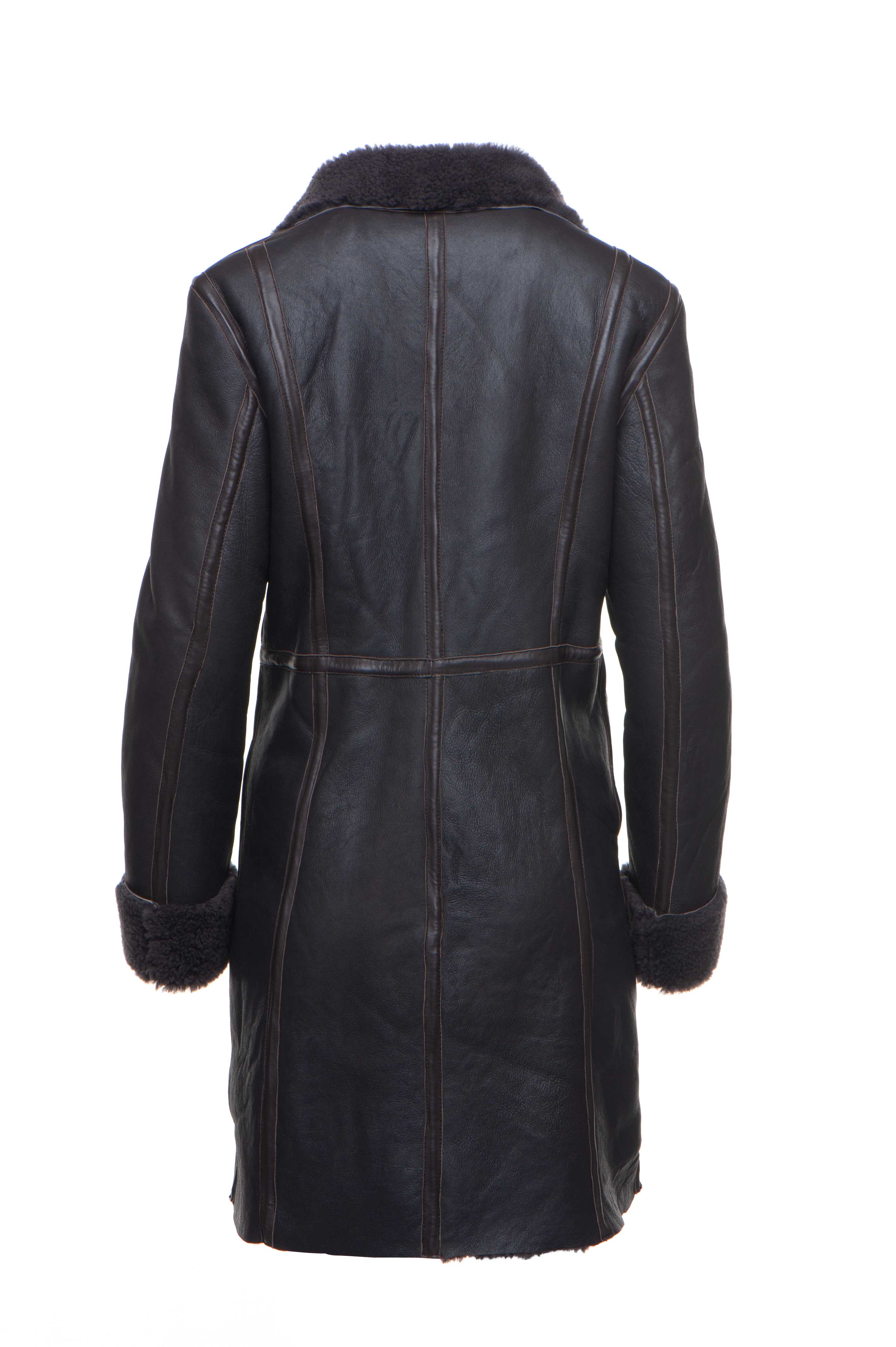 Women’s premium mid length winter coat with buttoned front