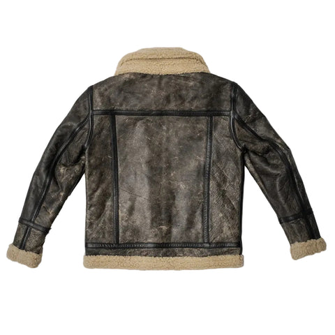 Men’s Sherpa Style Leather Jacket