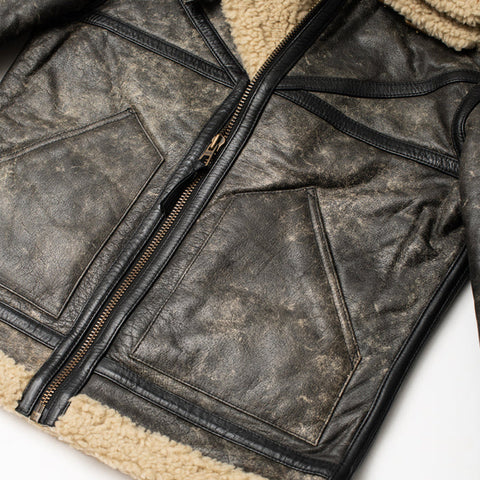 Men’s Sherpa Style Leather Jacket