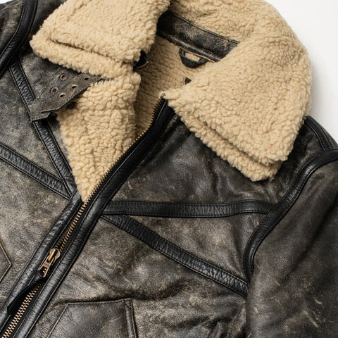 Men’s Sherpa Style Leather Jacket