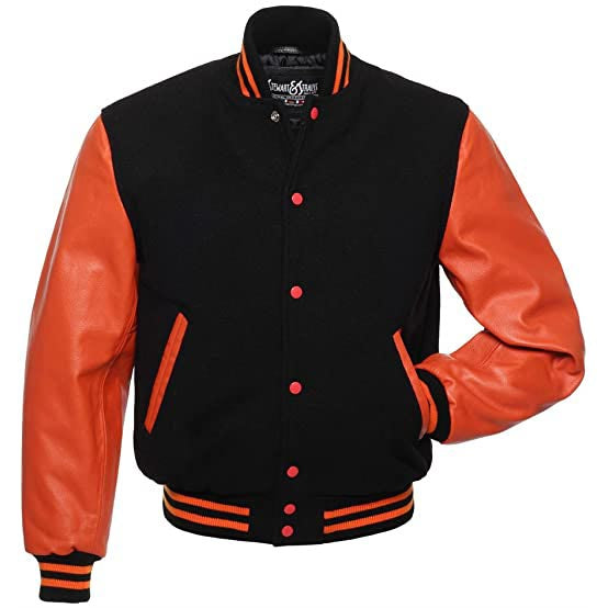 Stewart and Strauss Varsity Letterman Jacket - AMSEL LEATHERS