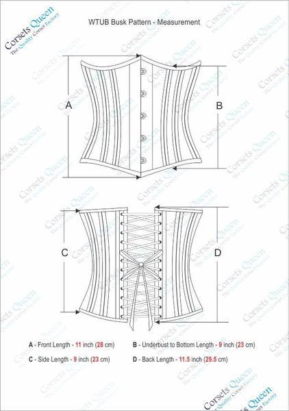 women's black sheepskin leather corset freya side angle