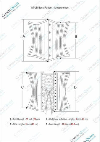 women's black sheepskin leather corset freya side angle