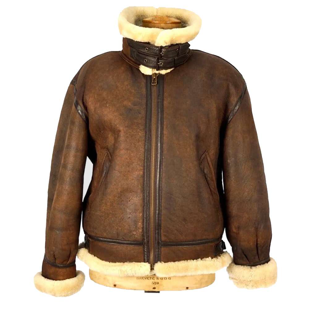 Vintage B3 Bomber Pilot Sheep Leather Jacket Women - AMSEL LEATHERS