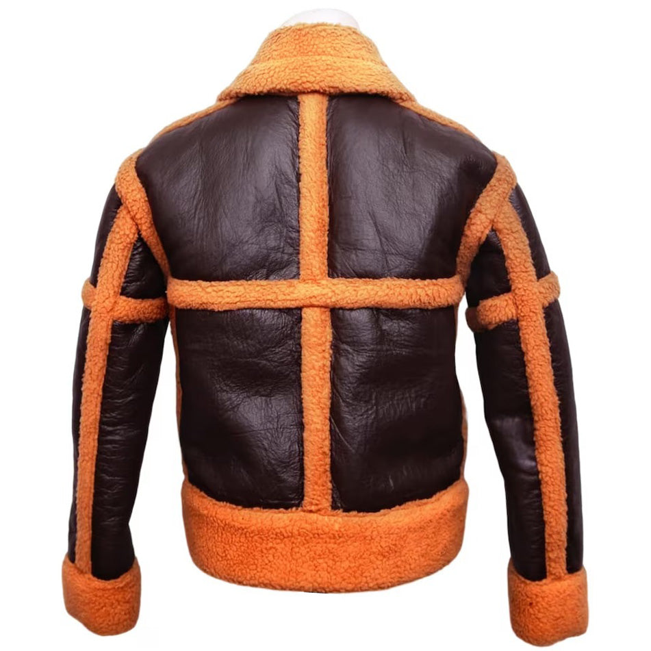 Women Shearling Rancher Leather Jacket Western Style - AMSEL LEATHERS