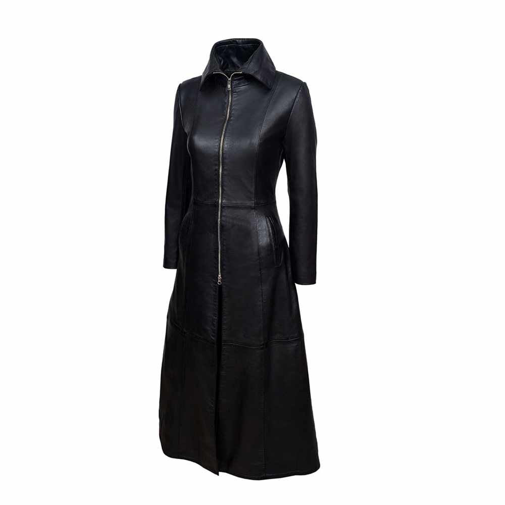 Full Length Trench Coat - AMSEL LEATHERS