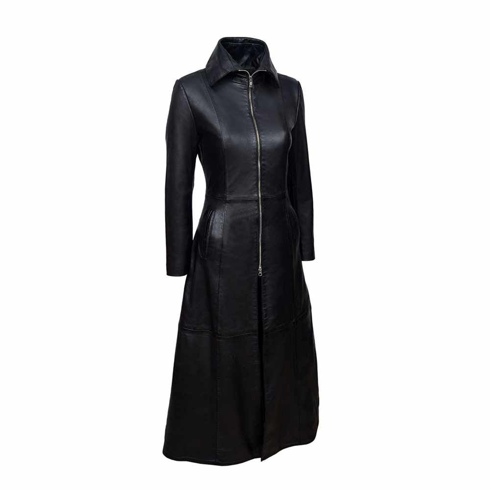 Full Length Trench Coat - AMSEL LEATHERS