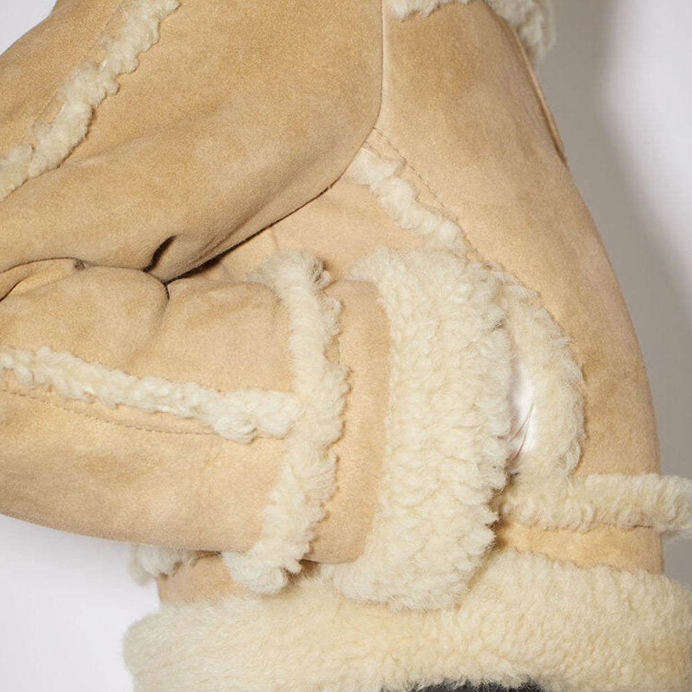 Women Aviator Jacket in brown