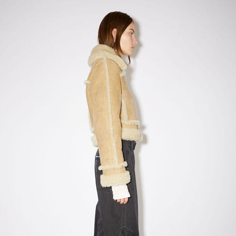 Women Aviator Jacket in brown