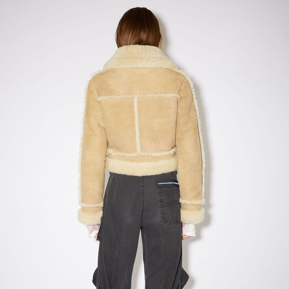 Women Aviator Jacket in brown