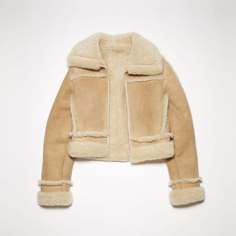 Women Aviator Jacket in brown