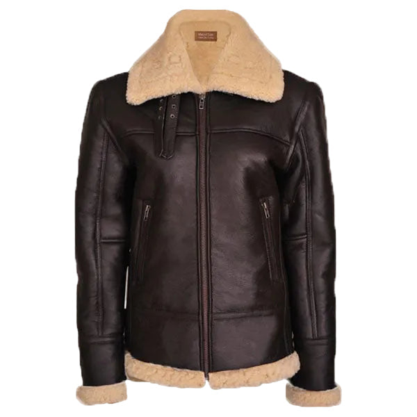 Women B3 Bomber Shearling Aviator Jacket
