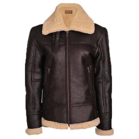Women B3 Bomber Shearling Aviator Jacket