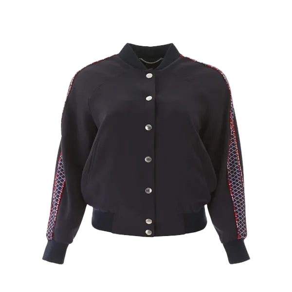 Women Embroidered Varsity Jacket