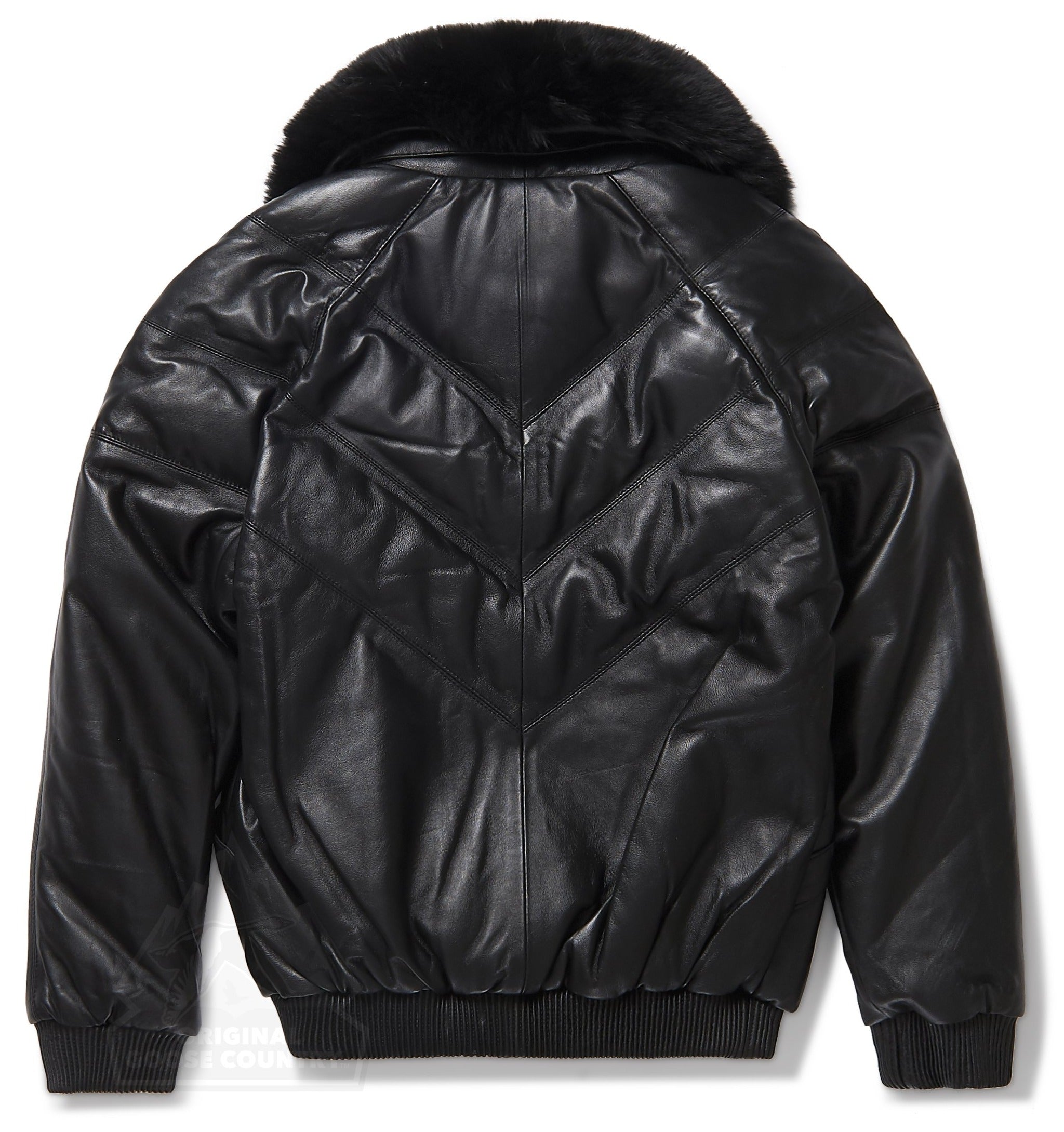 women's black leather bomber jacket amelie detail close up