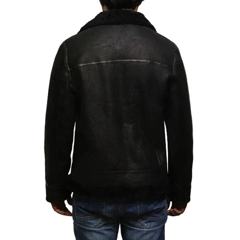 World War 2 leather flight jacket with fur lining