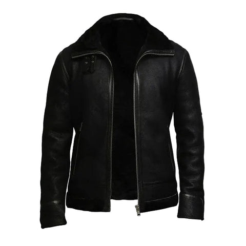 World War 2 leather flight jacket with fur lining