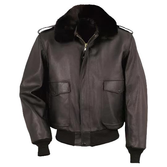 A-2 Naked Cowhide Leather Flight Bomber Jacket - AMSEL LEATHERS