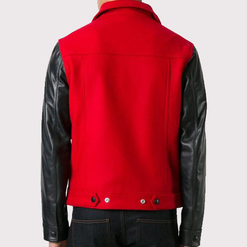 Ami Alexandre Leather Flight Bomber Jacket - AMSEL LEATHERS