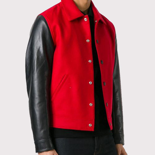 Ami Alexandre Leather Flight Bomber Jacket - AMSEL LEATHERS