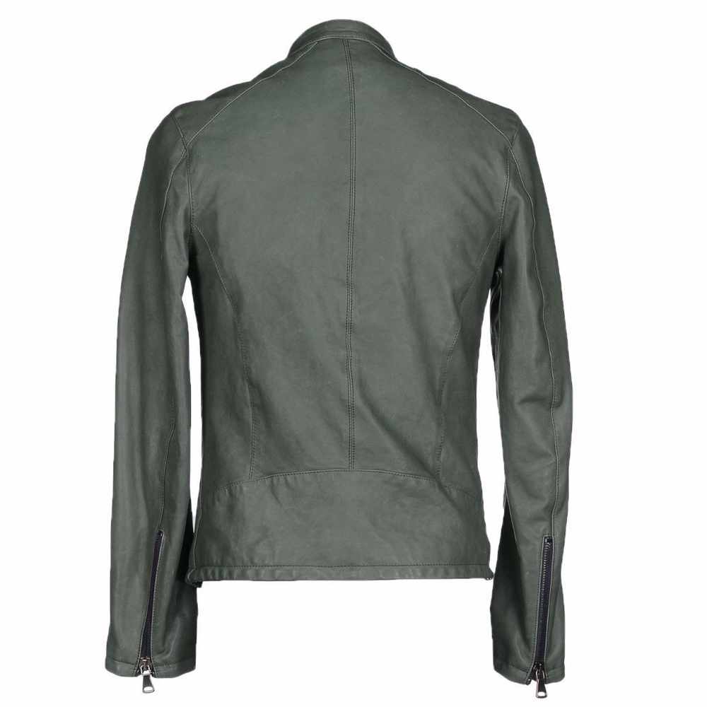 Men Slim Fit Fashion Biker Leather Jacket - AMSEL LEATHERS