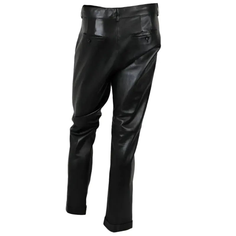 Men's Authentic Black Leather Pants – Stylish & Comfortable Amsel Leathers