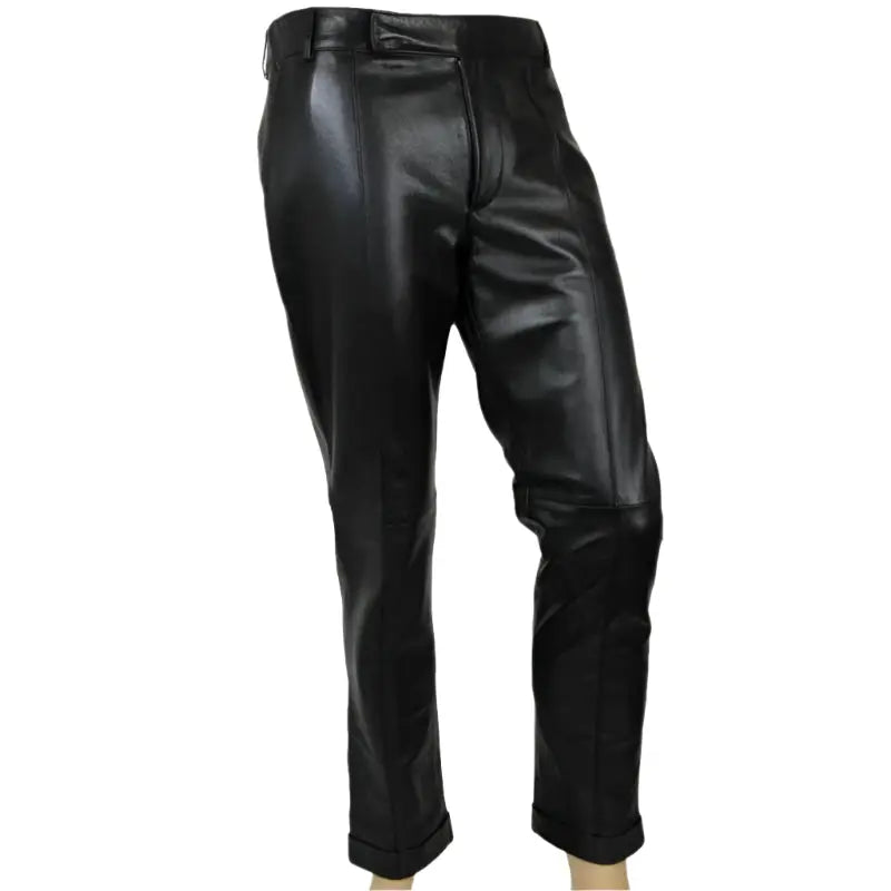 Men's Authentic Black Leather Pants – Stylish & Comfortable Amsel Leathers