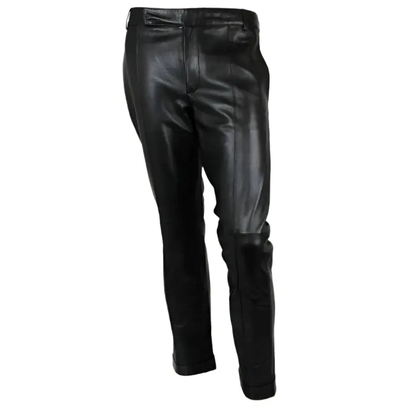 Men's Authentic Black Leather Pants – Stylish & Comfortable Amsel Leathers