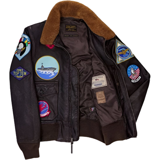 Authentic G-1 Jacket – TOP GUN Movie Inspired Leather Bomber - AMSEL LEATHERS