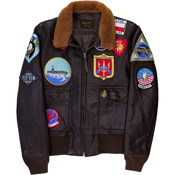 Authentic G-1 Jacket – TOP GUN Movie Inspired Leather Bomber - AMSEL LEATHERS