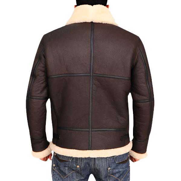 B3 Bomber Aviator Shearling Leather Jacket - AMSEL LEATHERS