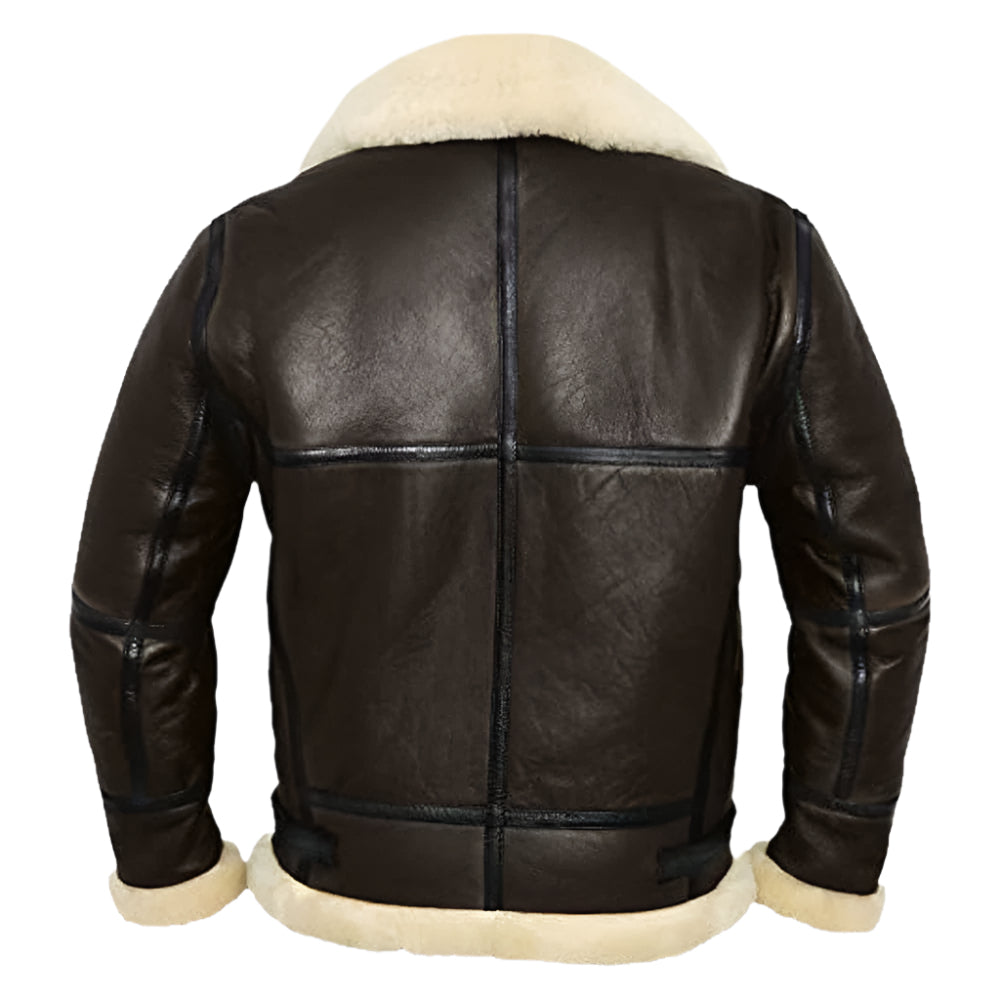 B3 Bomber Shearling Aviator Jacket – Classic Vintage Style - AMSEL LEATHERS