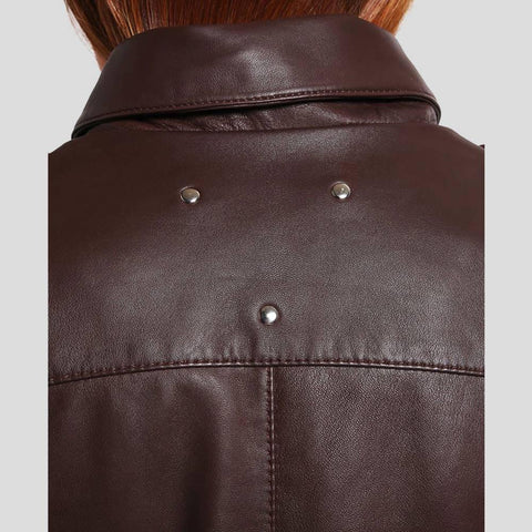 • zipper cuff leather jacket detail
