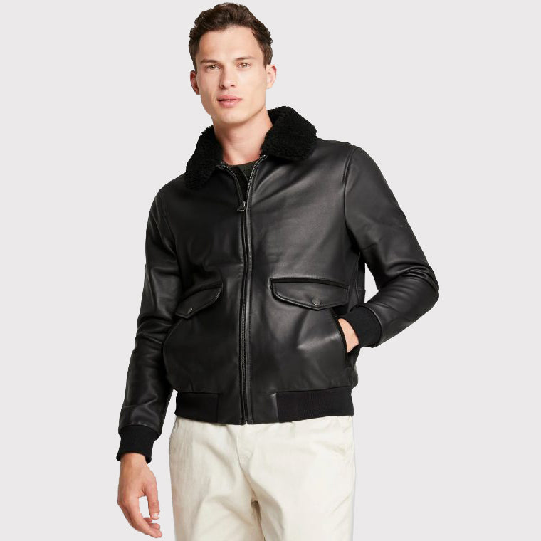 Biker Men Lambskin Leather Jacket - AMSEL LEATHERS