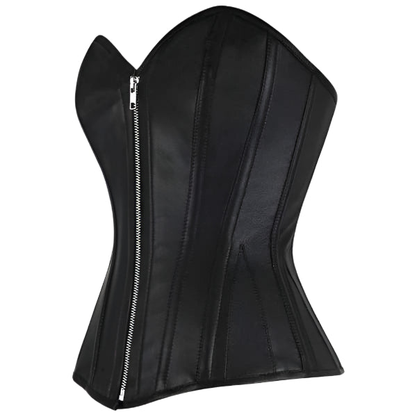 Black Sheep Napa Leather Overbust Corset - AMSEL LEATHERS