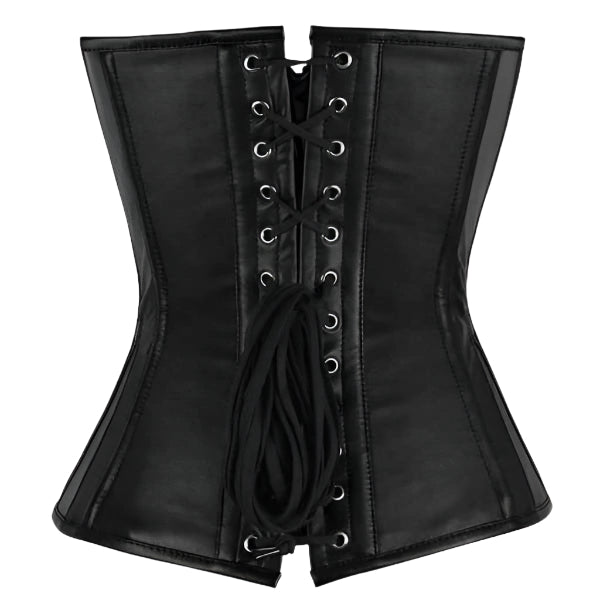 Black Sheep Napa Leather Overbust Corset - AMSEL LEATHERS