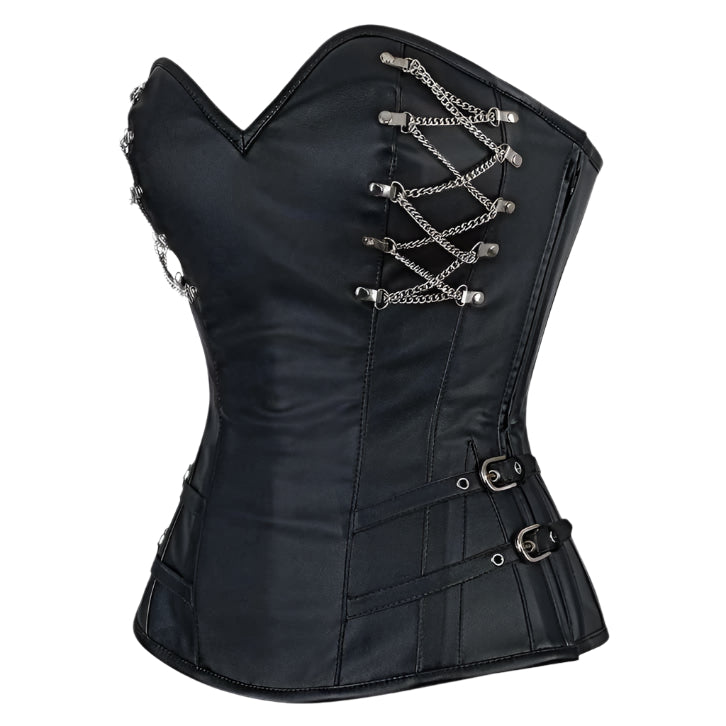 Cerys Sheep Nappa Leather Corset – Chic & Stylish Design - AMSEL LEATHERS