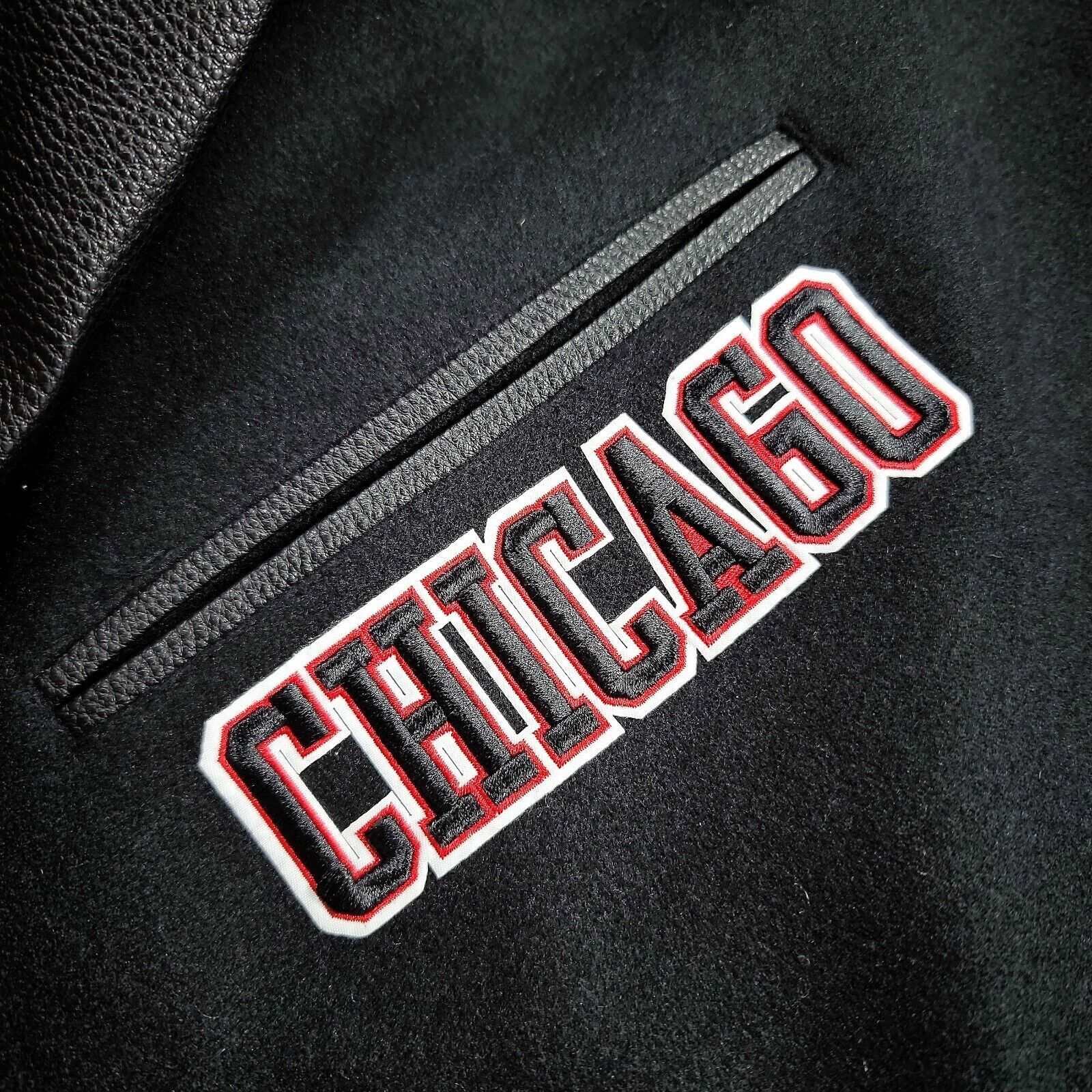 Chicago Bulls Men's Varsity Wool Leather Jacket - AMSEL LEATHERS