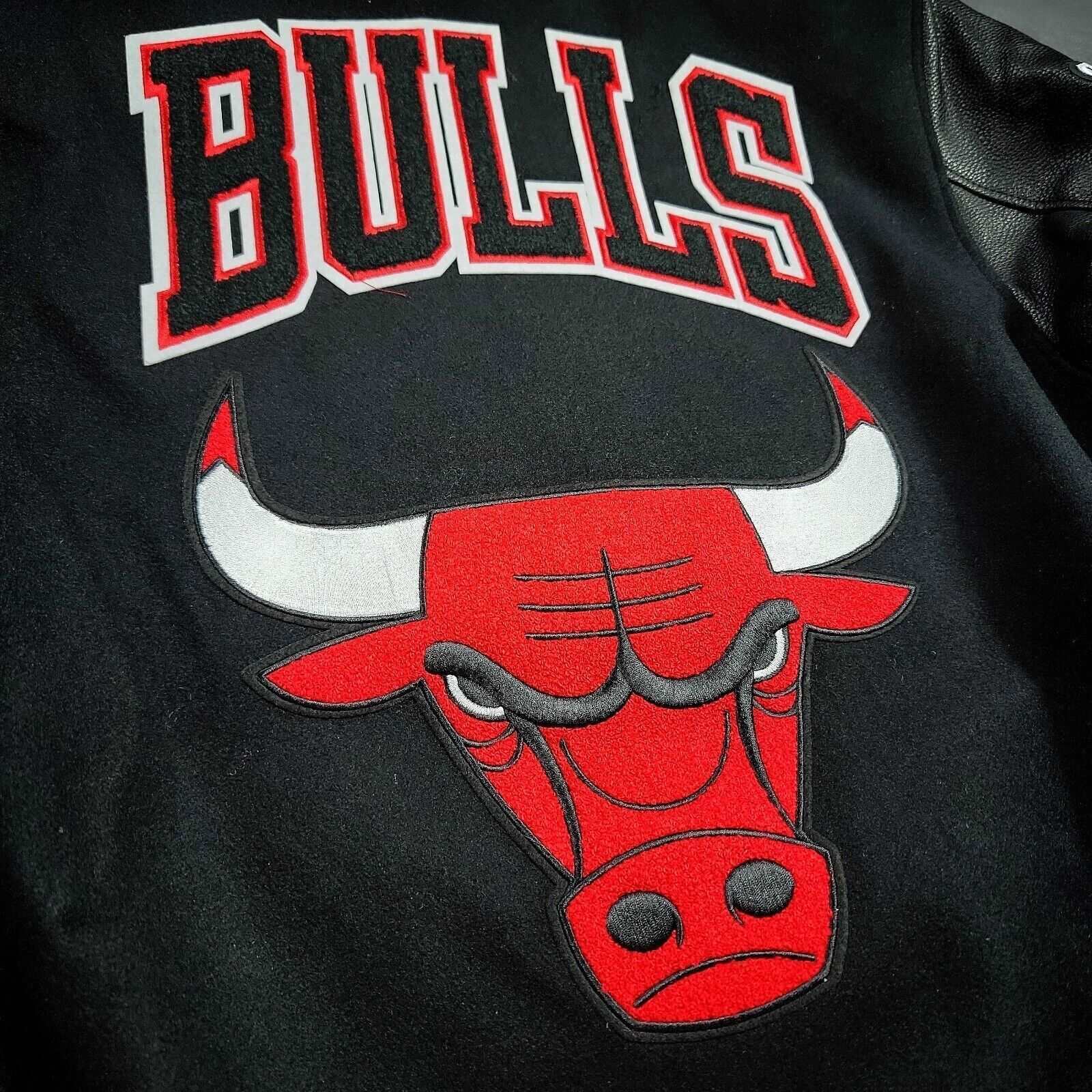 Chicago Bulls Men's Varsity Wool Leather Jacket - AMSEL LEATHERS