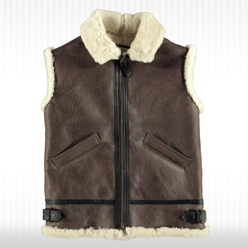 Aviator's Choice B-3 Shearling Vest - AMSEL LEATHERS