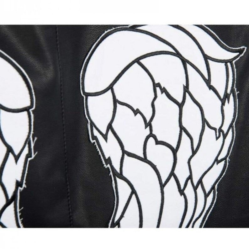 Daryl Dixon Angel Wings Genuine Leather Vest - The Walking Dead - AMSEL LEATHERS