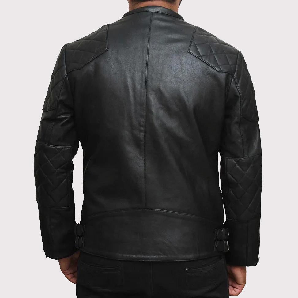 David Beckham Inspired Genuine Leather Jacket for Men - AMSEL LEATHERS