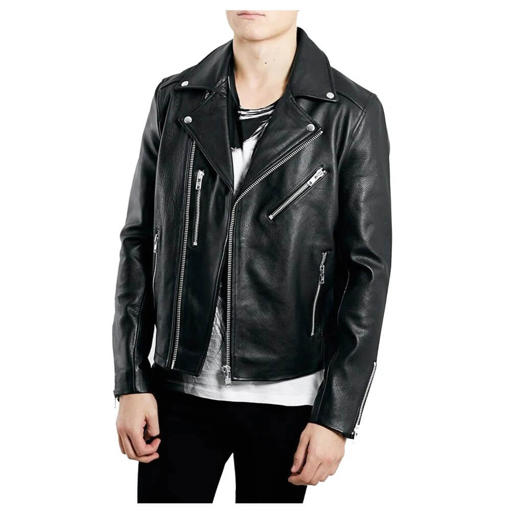 David Bowie Fashion Biker Leather Jacket - AMSEL LEATHERS